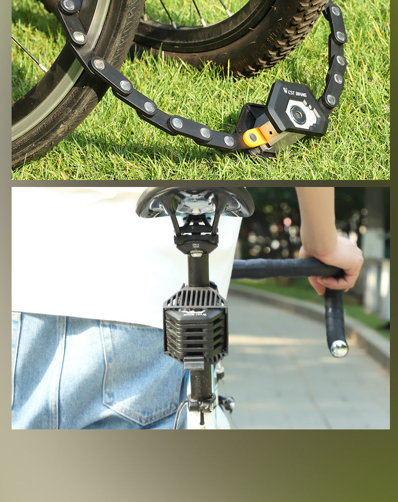 Foldable Bike Lock With 3 Keys Hamburg-Lock Alloy Anti-Theft