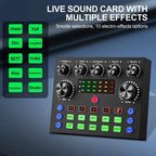 V8S Podcast Equipment Bundle, Live Sound Card and BM800 Microphone Condenser ,Recording, Broadcasting, Live Streaming, Youtube,Tiktok